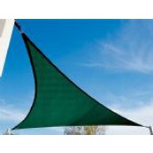 11'10" Triangle Shade Sail: Brunswick Green 